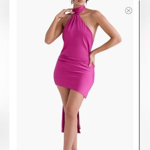 House of CB Aida Satin Minidress